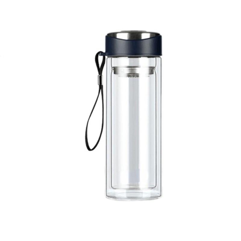 LuYiFeiSi MS-1807 Double-Wall Glass Tea Tumbler
