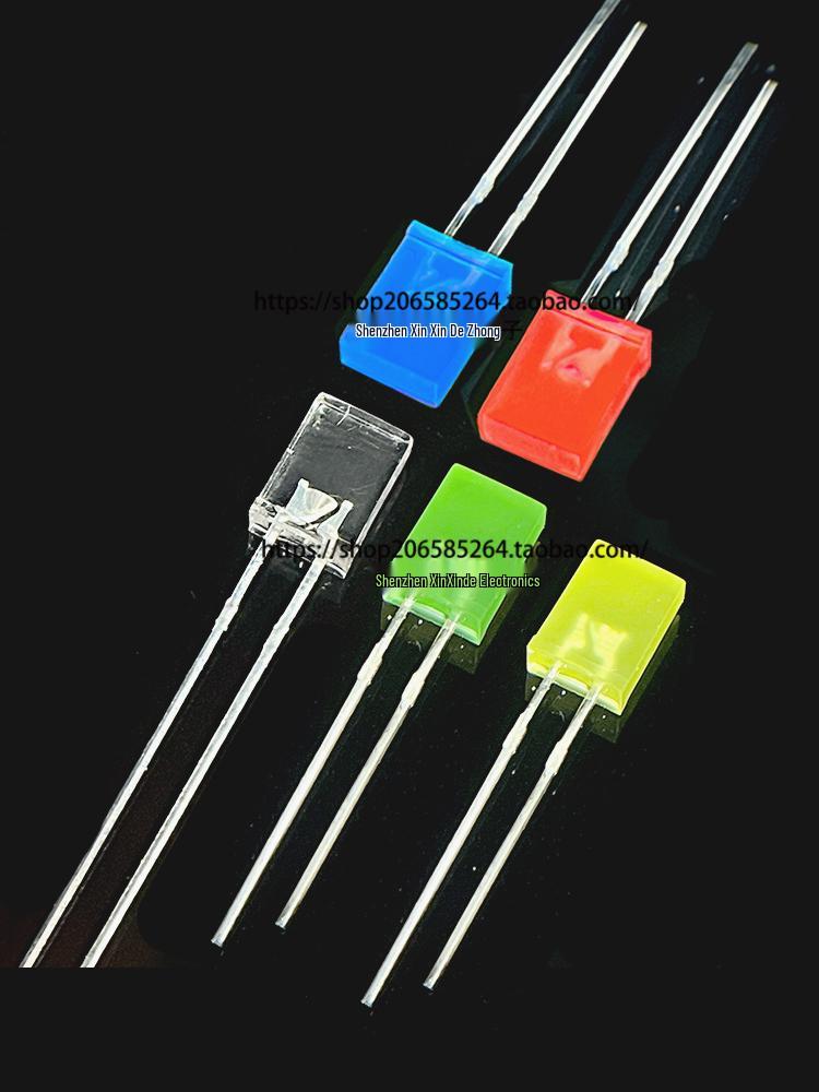 High-Brightness Flat Square LED Indicator Light with Lamp Beads