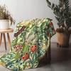 Vibrant Floral Bed Blanket Throw Sofa Cover Decorative Quilted Bedspread for Home Living Room Bedroom