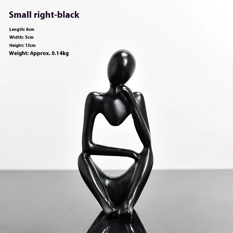 Nordic Resin Creative Sculpture - Left & Right Dual-Face Home & Living Room Entrance Table Decor (Mini Luxury Ornament)
