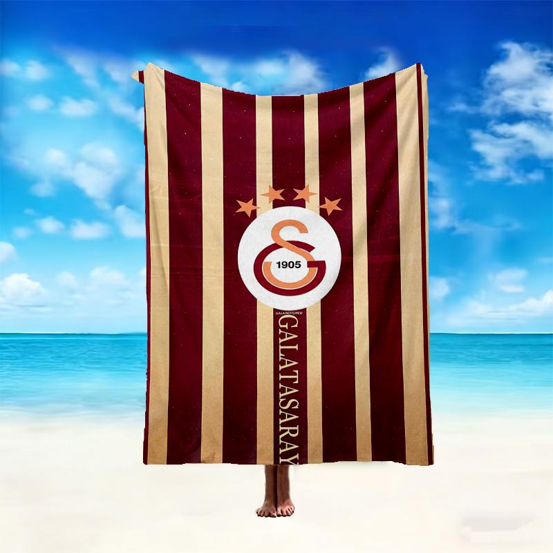 1pc Galatasaray SK Blanket, Home Printed Throw Blanket - Soft Blanket Gift for Family, Washable Sofa Bed Blanket