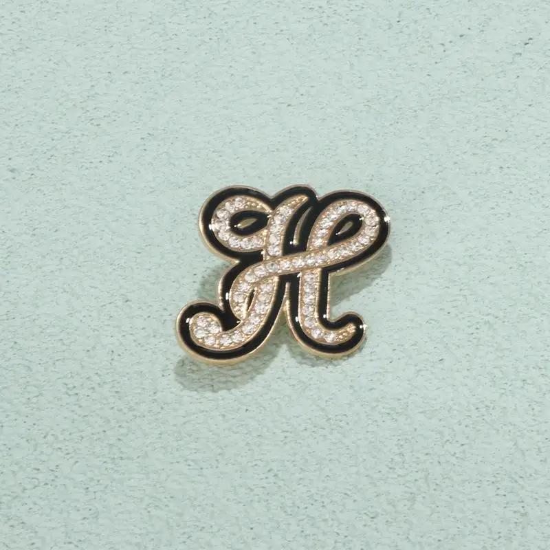 Kristal Yapay Elmas A-Z 26 Harf Broş Kadın İngiliz Alfabesi Broş İğne Korsaj Unisex Yaka Takısı Kıyafet Çanta Dekoru Hediyeler