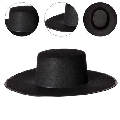 Halloween Zoro Fuzz Ball Mexican Sombrero Hats Photo Shoot Props Carnival Costume Wide Brimmed Hat Party Decorate