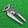 Zinc Alloy Golf Pitchfork Divot Tool Reusable Non-fading Mark Repair Training Aid Equipment