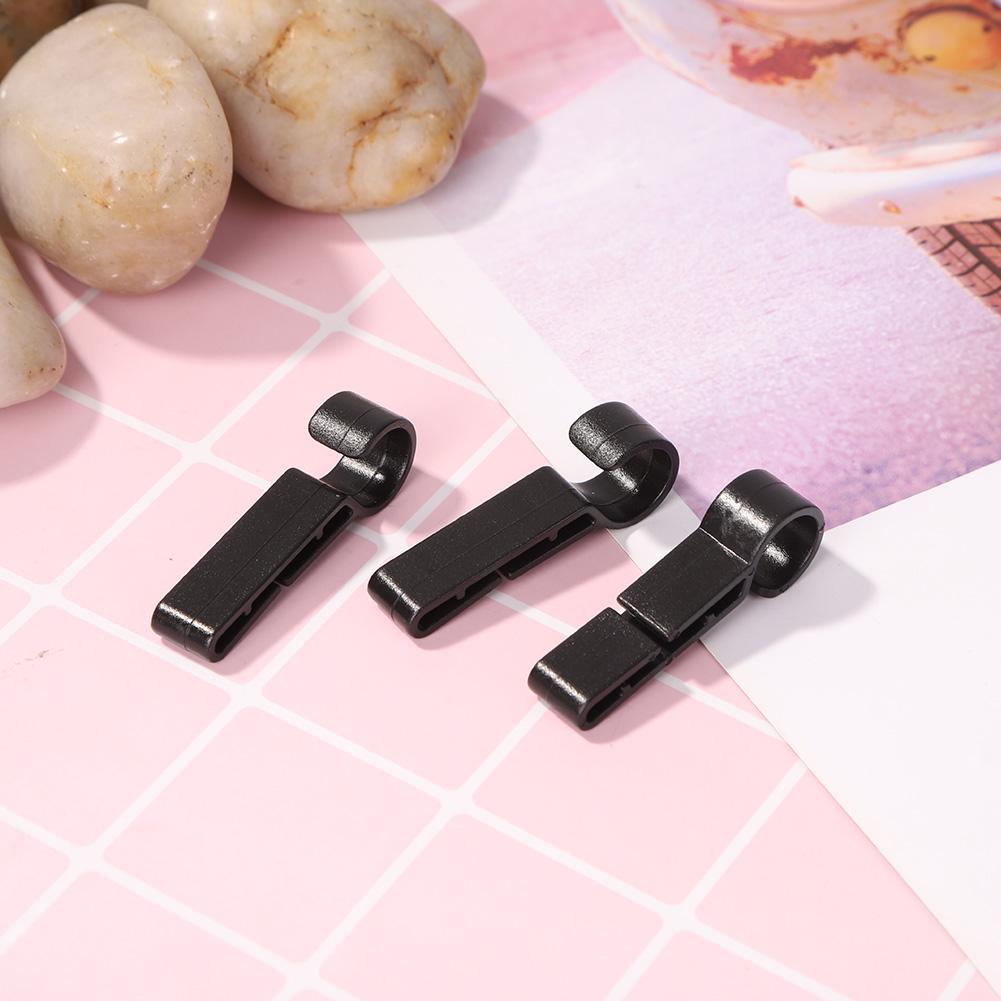 10pcs/Set Helmet Headlight Helmet Clips Easy Headlamp Hard Hat Safety Cap Hook Plastic Headlamp Mount Hooks