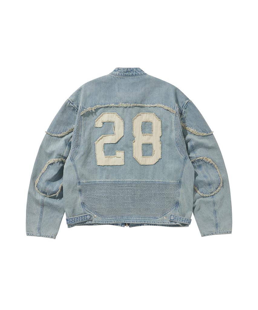 Libere Denim Biker Jacket / Bule