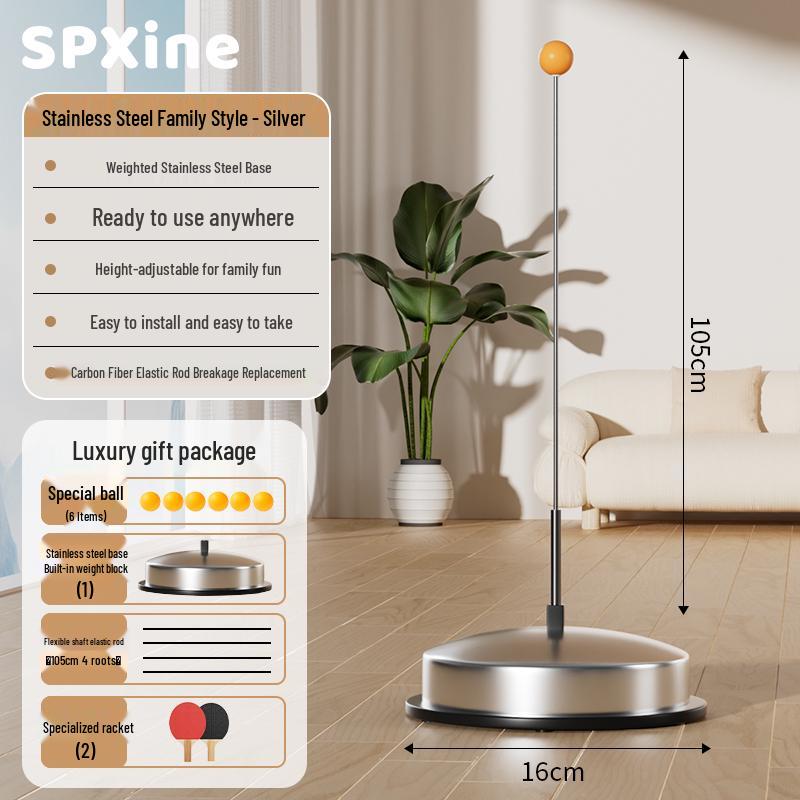 Children's Indoor Table Tennis Rebound Trainer for Solo Practice