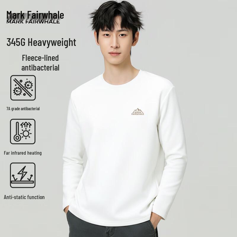 Mark Fairwhale Men s Heavyweight Fleece-Lined Thermal Crew Neck T-Shirt XL