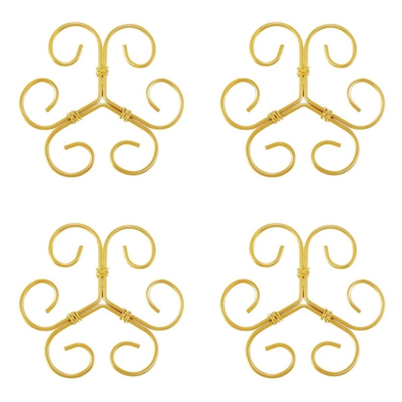 Rustproof Metal Flower Support Stake For Indoor Outdoor Climbing Vine Bouquets Decorative Garden Plant Structure 4 Pack