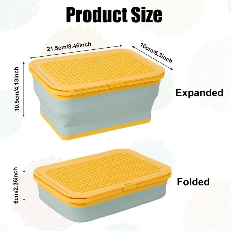 Building Block Storage Box Folding Toy Holder Large Capacity Plastic Jigsaw Puzzle Storage Container Kidroom Kid Toy Organizer