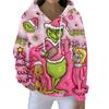 Christmas Hoodies For Women Funny Cute Printed Holiday Sweatshirt Winter Oversized Pullover Tops