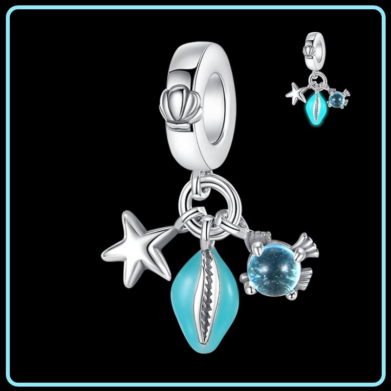 Copper Glow In The Dark Firefly Dangle Charms Fit Original Brand Bracelet And Necklace Jewelry Making Gift