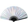 Bamboo Large Folding Hand Rave Fan Large Clack Handheld Fan for Party  Party