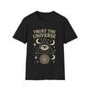 Trust the Universe Unisex Softstyle T-Shirt, Bohemian Tee, Astrology Gift, Spiritual Shirt, Cosmic Fashion, Meditation Wear