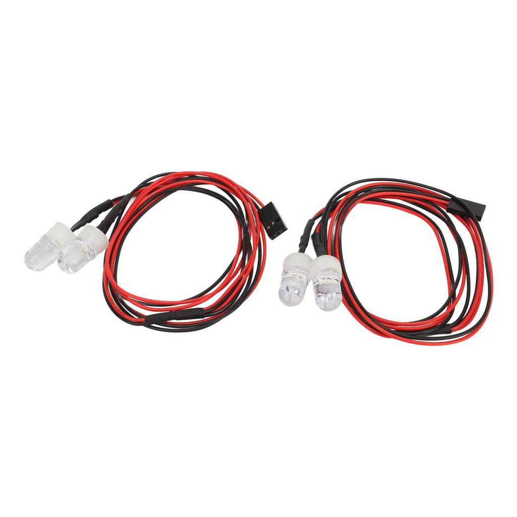 2PCS RC LED Light Kit 8mm Beads RC Lighting Kit Compatible for Traxxas for HSP for Tamiya for