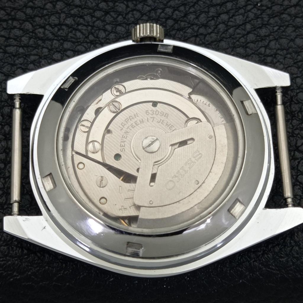 AUTOMATIC SEIKO 5 JAPAN MENS 6309A REFURBISHED WHITE COLOR DIAL WATCH A440305-4 Sk-a440305