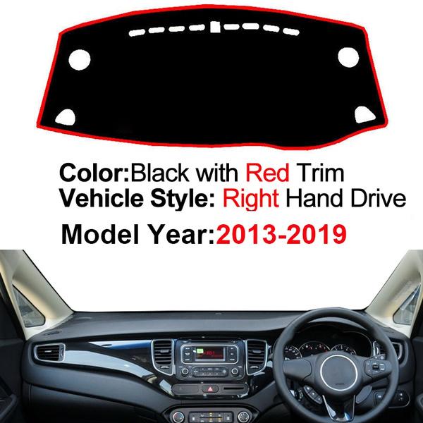 2 Layers Car Dashboard Cover DashMat Carpet Cape Sun Shade For KIA Carens 2007- 2017 2018 2019