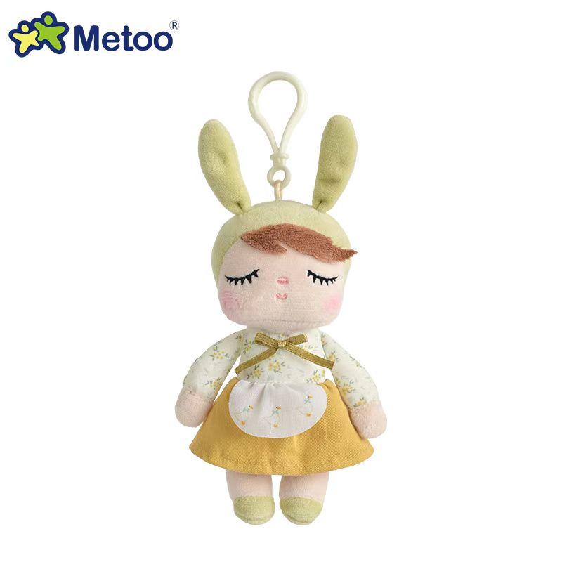 Non-Toxic Metoo New Mini Angela Rural Style Plush Doll Keychain Pendant Cartoon Pastoral Stuffed Toy Bag Charm Accessories For Baby Gift
