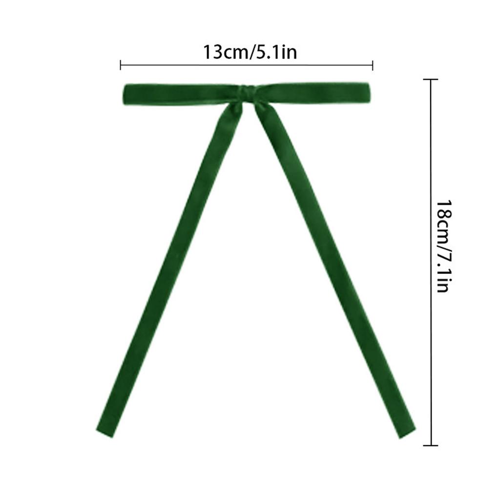 24Pcs Vintage Velvet Ribbon Xmas Tree Bows Velvet Ribbon Bows for Xmas Home Shop Indoor Outdoor Decor