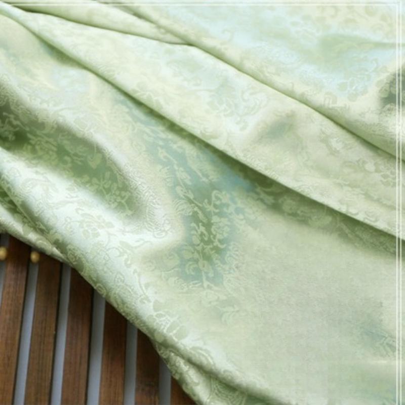 Vintage Dragon Jacquard Silk Brocade Fabric for Kung Fu Uniform Hanfu Tang Suit Traditional Chinese Clothing DIY Craft