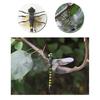 Realistic Artificial Dragonfly Outdoor Insect Deterrent Garden Decoration Dragonfly Pin with Hanging Strap for Outdoor Flower Pots Camping Hat