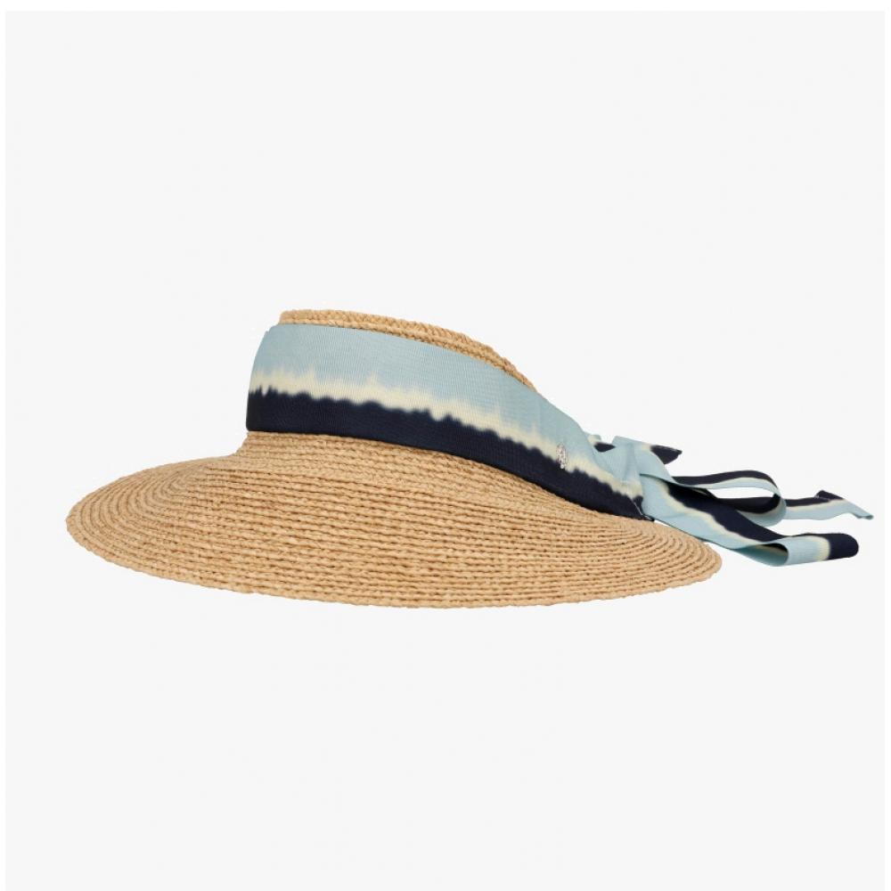 Helen Kaminski Sabina Ombre Natural Oasis Visor Sun Cap Hat51983