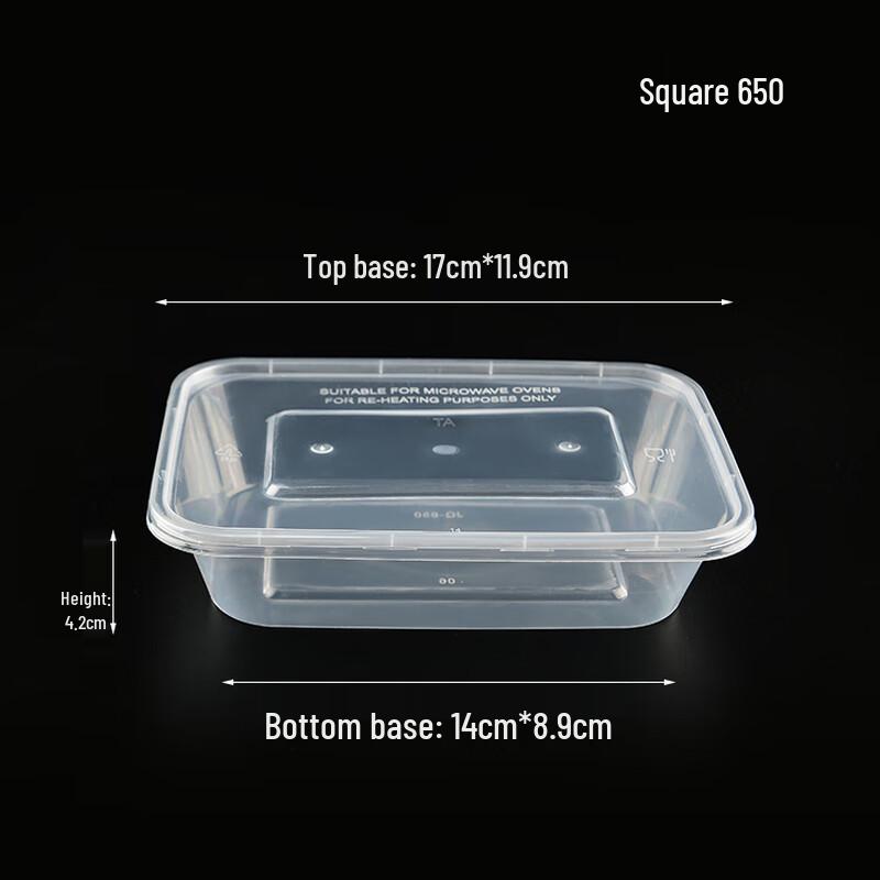 Disposable Rectangular Food Container