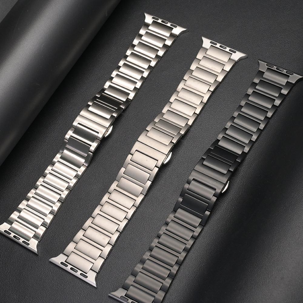 Titanium Watchband for Apple Watch Ultra 3 Strap 49mm Series 11 10 46mm SE3 Luxury Wrist Bracelet for Iwatch 9 8 7 6 5 44mm 45mm