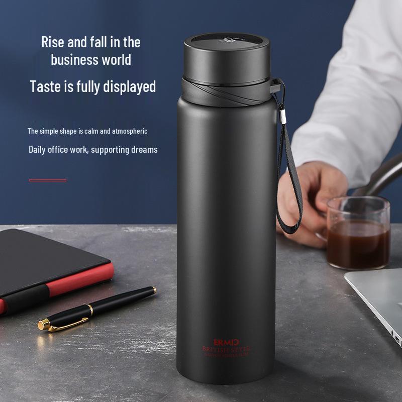 Caneca Térmica de Viagem de Aço Inoxidável 304 com Logotipo Personalizado - Grande Capacidade para Homens e Mulheres