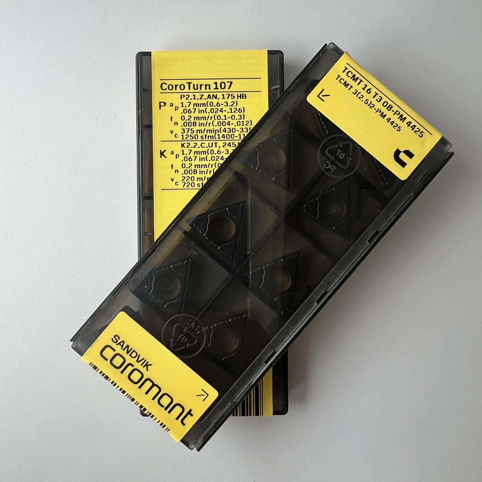 

SANDVIK / TCMT16T308-PM 4425 / Industrial indexable Carbide Inserts 10 Pcs