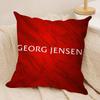 Cool GGeorg JJensenS Cushion Cover Short plush Doublesided Print Square Throw Pillow Covers Sofa Home Cushion Decor