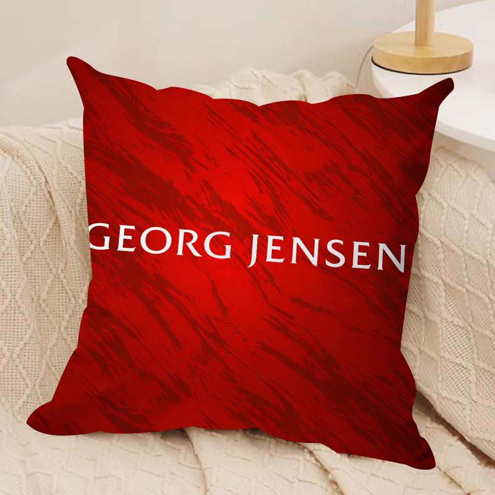 Cool GGeorg JJensenS Cushion Cover Short plush Doublesided Print Square Throw Pillow Covers Sofa Home Cushion Decor