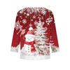 Christmas Day Girls Long Sleeve T Shirts Kids Fall Tops Crewneck Printed Basic Tees