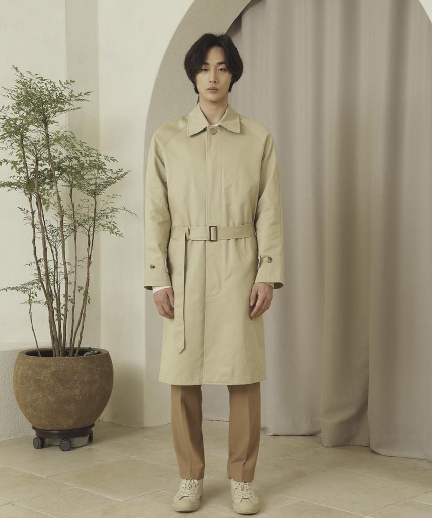 Fillchic Raglan Belted Coat (Beige)