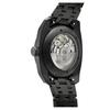DWISS R2 Floating Hours Display Stainless Steel Bracelet Black Skeleton Dial Automatic R2-BB-BRACELET 100M Men's Watch