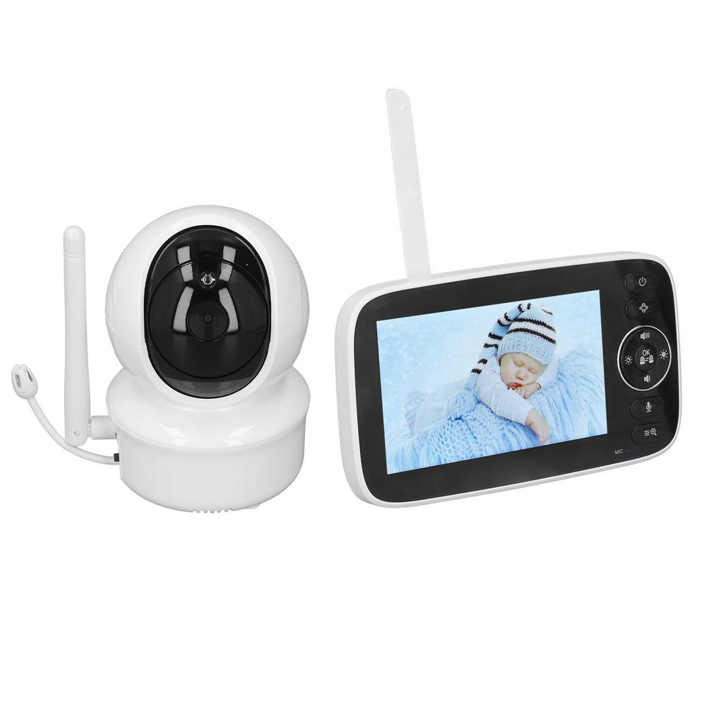 4.3in Baby Monitor Clear Image Wifi Connection Night Vision Function Real Time Audio Automatic Baby