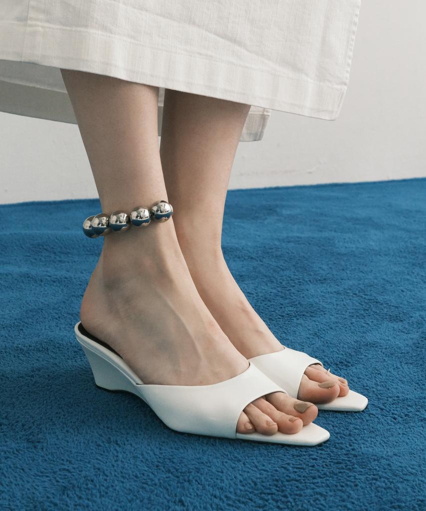 Moodnight Lita Clean Silhouette Wedge Heel Mules - 4 Colors | 5Cm (3Cm Heel Change Available) (Type A)