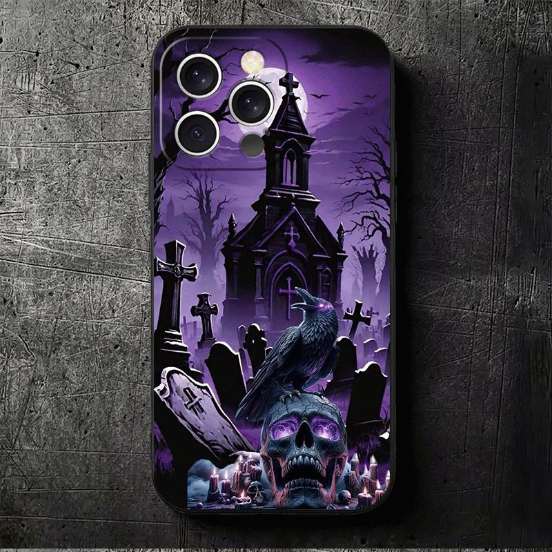 Gothic Vampire Scarlet Art Soft Phone Case for iPhone 16 16E 17 Air 15 Pro Max 14 Plus 13 Mini 11 12 7 Black Cover Back Shell