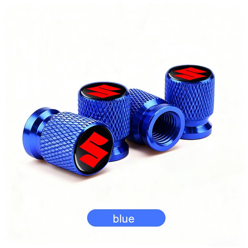 Car Wheel Tire Valve Caps Tyre Stem Covers Airdust Waterproof for Suzuki Swift Jimny Grand Vitara SX4 Samurai Spacia Liana Car