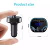 T24 New FM Transmitter Fast Charge Voice Navigation Car Handsfree Phone Bluetooth MP3 Player