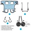 Adjustable Pet Wheelchair Cart Comfortable Rehabilitation Walking Assistant  Outdoor Use
