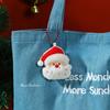 Christmas Decoration Plush Toy Snowman Santa Claus Pendant Gift Keychain Creative and Interesting Pendant Plush Doll Dolls