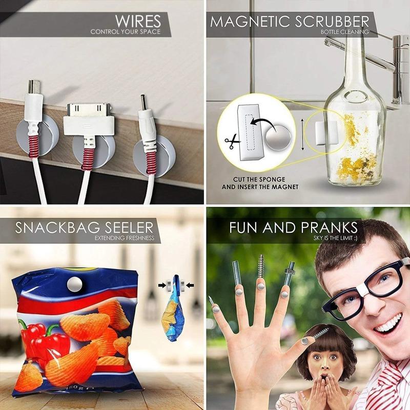 100 kusů silných kulatých magnetů 6x2 mm pro lednici, DIY, stavění, vědecké účely, řemesla, vzdělávání