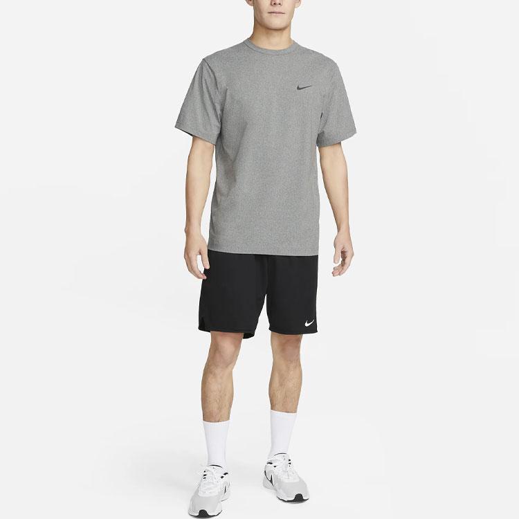 Nike As M Nk Df Uv Hyverse Ss Solid Color Sports Casual Crew Neck Short Sleeve T-Shirt Men Tops Gray DV9840-097