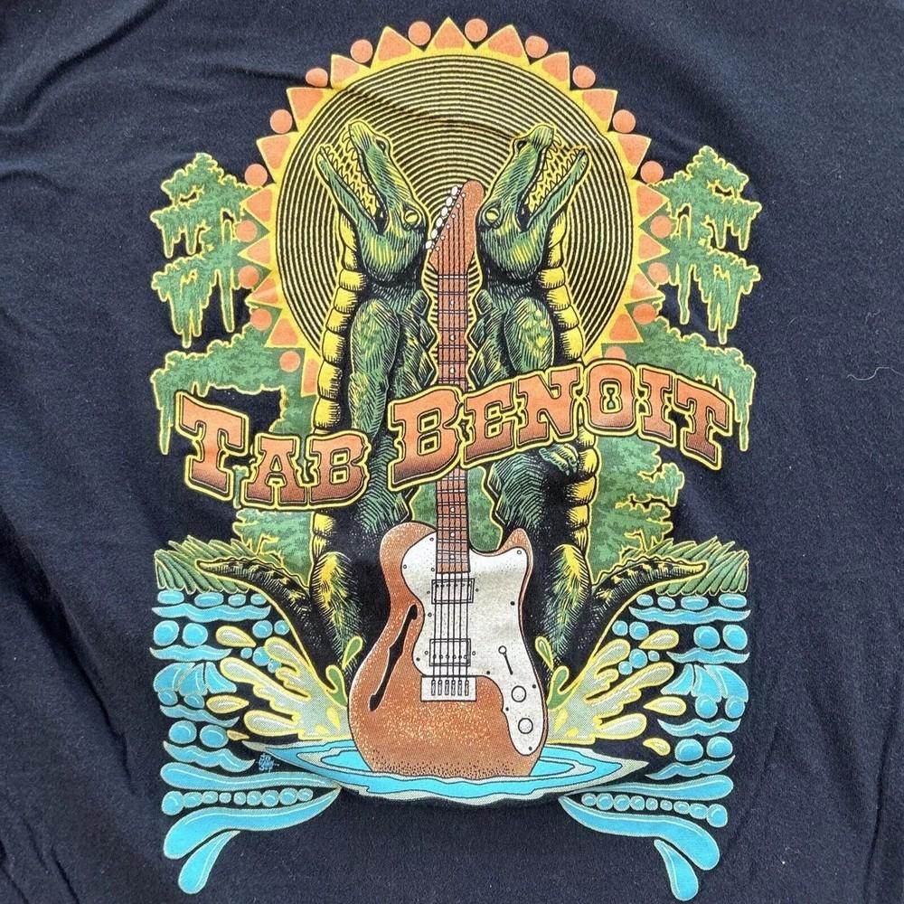 Tab Benoit Alligator Guitar Swamp T-Shirt Short Sleevee Cotton Tee S-5XL HT47 Unisex T-Shirt S