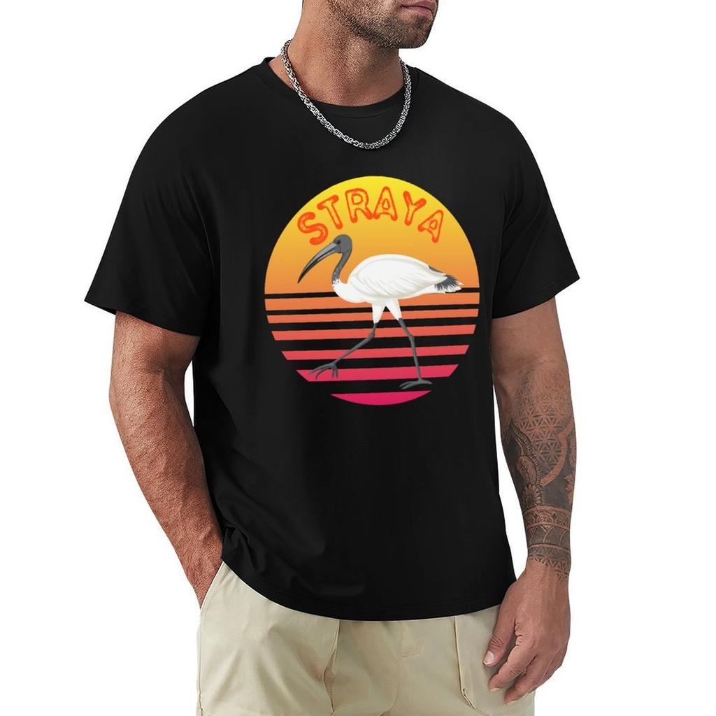 Straya Bin Chicken With A Sunset Tshirt Plus Size Quick Dry Sports Tee