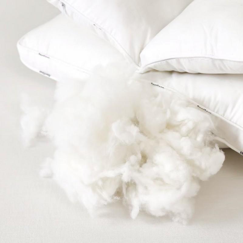 Cotton Double Layer Neck Support Pillow Side Sleepers Comfortable Bedding Core Home Hotel Use