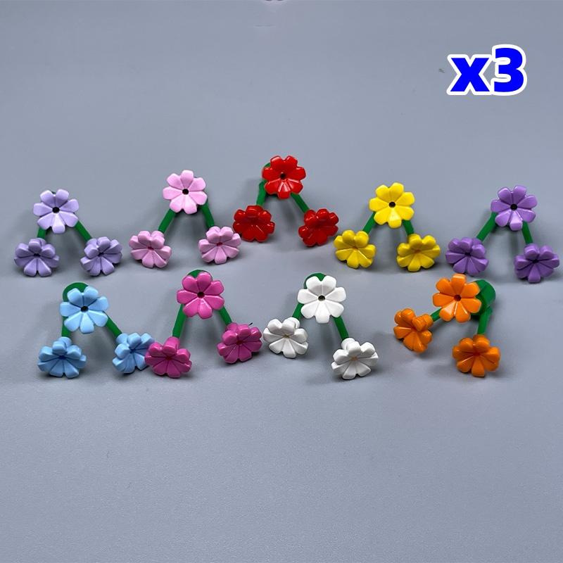 MOC Bricks Mountain Flower animal spider Stem Tree DIY Rock Educational Building Blocks Toy Kids toys for children gift
