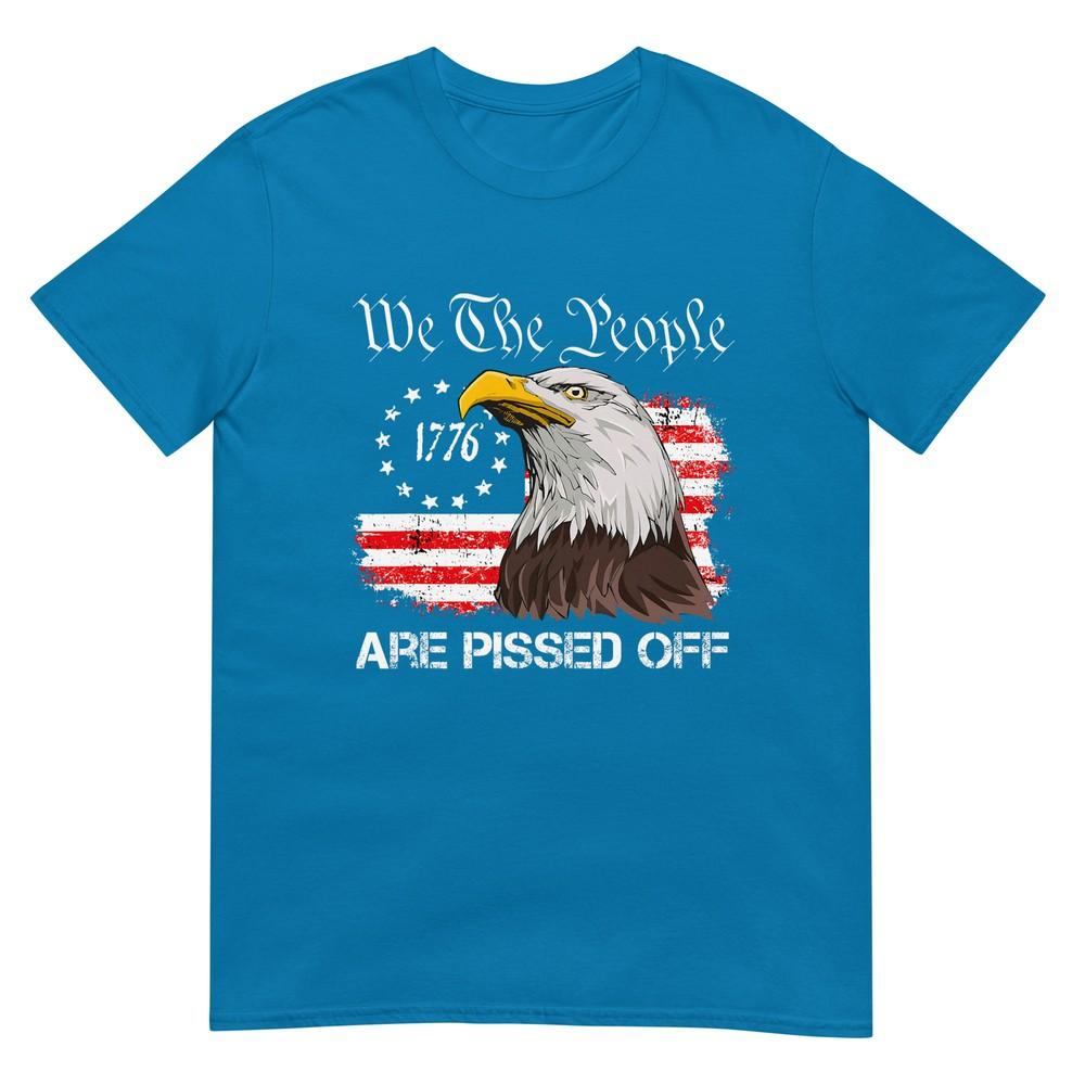 We The People Are Pissed Off Vintage Us American Flag Eagle TShirt