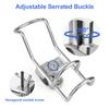 316 Stainless Steel Rail Mounted Clamp On Rod Holder Double Wire For Fishing Boat Kayak 25Mm Marine Fishing Rod Holder